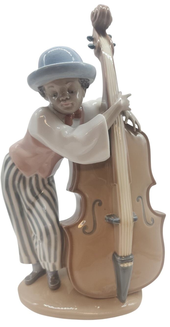 LLADRO Jazz Band, #5834 Jazz Bass - Black Legacy Collection - Retired